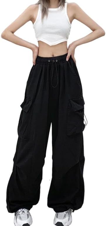 Cargo Pants Women Baggy Parachute Pants Woman Mutil Pockets Loose Fit Y2K Casual Pants for Women - Image 2