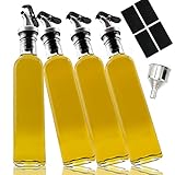 ✅ Uso: ¿Vacaciones en casa? El juego de vinagre y aceite Toscana evoca el estilo italiano en su cocina. El discreto soporte de acero inoxidable sirve de práctica ayuda para el transporte. El vertedor de alta calidad con un elegante tapón garantiza que no se desperdicie ni una sola gota. También es adecuado para sus propias creaciones de vinagre y aceite.