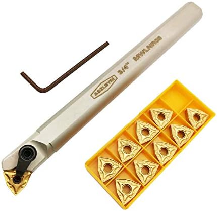 3/4" Lathe Internal Boring Bar Turning Tool Holder S20R-MWLNR08 with Indexable Carbide Turning Insert WNMG432