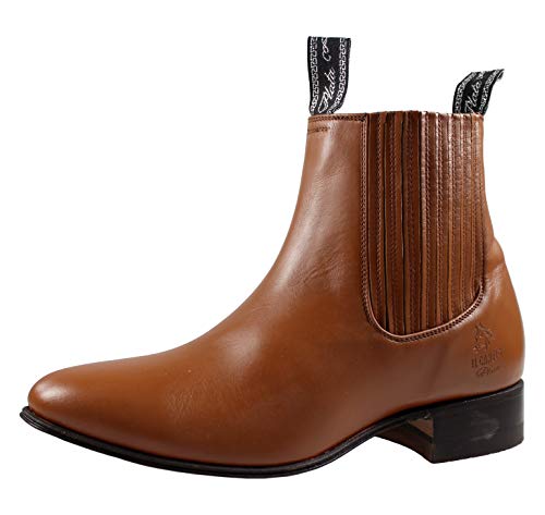 El Canelo Men's Ankle Boots Botines Charros Deer Leather