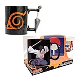 ABYSTYLE Naruto Shippuden 3D Kunai Ceramic Coffee Mug and Naruto & Sasuke Heat Change Ceramic Coffee Mug Anime Manga Drinkware Home & Kitchen Gift