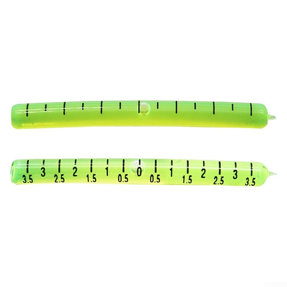 AIKEOU Replacement Glass Vial, Curve Spirit-Bubble Level, with Nib Glass Tube Level Bubble for Accurate Leveling to 180 Degrees, Reliable Measurements,Type a