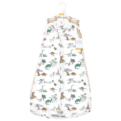 Image of Hudson Baby Unisex Baby Cotton Wearable Sleeping Bag, Sack, Blanket, Boy Dino World Sleeveless, 18-24 Months