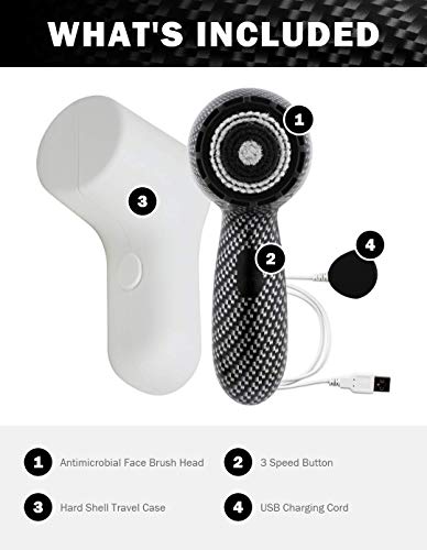Michael Todd Soniclear Petite Sonic Facial Cleansing Brush-3 speed. The only brand with Patented Antimicrobial brush head to guard against 99% of stain & odor causing bacteria - Thumbnail 3