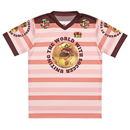 Recycled Unisex Sports Jersey, kr8vsosllc, Uniting The World with Soccer, All Nations Soccer/Sports Jersey White