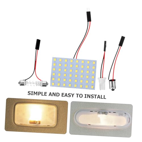 Luces de Automóvil LED Resistentes PRETYZOOM Kit de 5 Paneles para Lectura Interior Sin Parpadeos 3