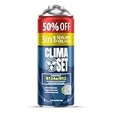 ClimaSet 3in1 R134a Kältemittel Ersatzgas - Kühlmittel Klima Auto mit Klima Dichtmittel und Öl - Gasflasche 1x235 g - Auto Klimaanlage Nachfüllset - Klimaanlage Wohnmobil - ECO