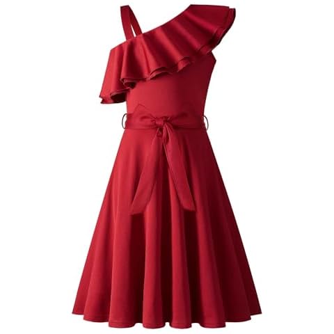 Arshiner One-Shoulder Summer Dress for Girls Cover
