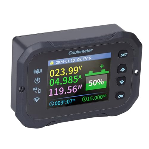 Moniteur de batterie WiFi 10-100V Bluetooth avec shunt de mesure 50A - 3