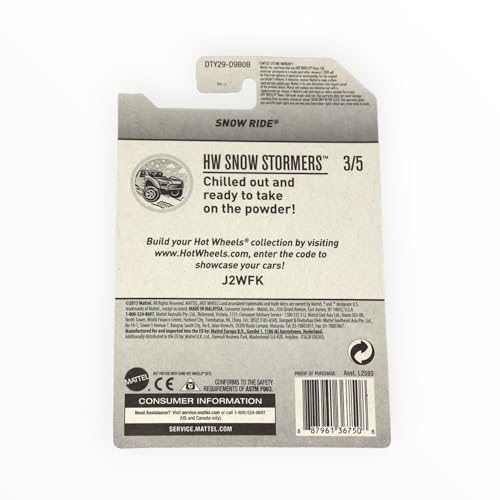 Hot Wheels Snow Ride White 21/365 Snow Stormers miniatura 2