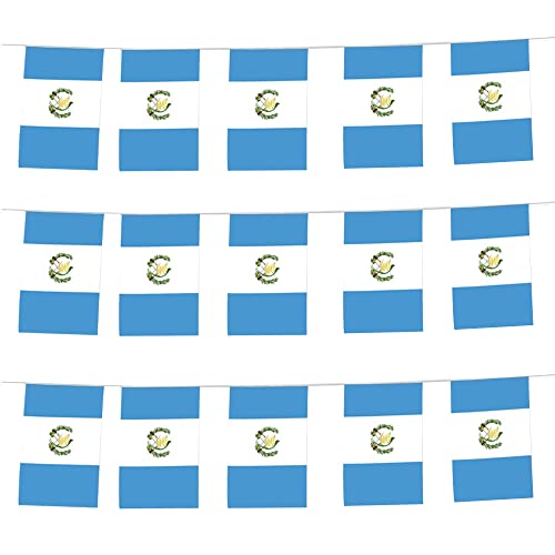 Guatemala Flag Guatemalan Flag, Small String Guatemala Flags Mini Guatemalan Flags Banner, Used for Party School Sports Events Patriotic Festival Decorations