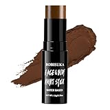 BOBISUKA Brown Face Body Paint Stick Washable Water-Based Face Paint Makeup Stick for Halloween, Skeleton, Skull, Camo, Hunting, Cosplay, SFX, Sports Eye Black & Costume Party