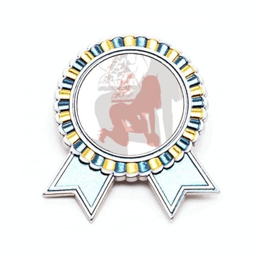 Broche Kneel Hot Hair Woman Gal Art déco pour sublimer vos vestes