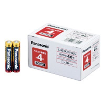Amazon.co.jp: Panasonic 単4形アルカリ乾電池 40本入 業務用パック
