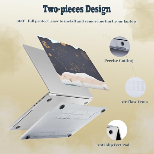 Carcasa MacBook Pro 13 protección total contra arañazos y polvo estrella brillante M1 A2338 4