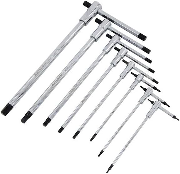 Neilsen, 8pcs Sliding T-Handle Hex Wrench Set, Hex Driver Wrenches 2-10mm (Genuine Neilsen CT5613)