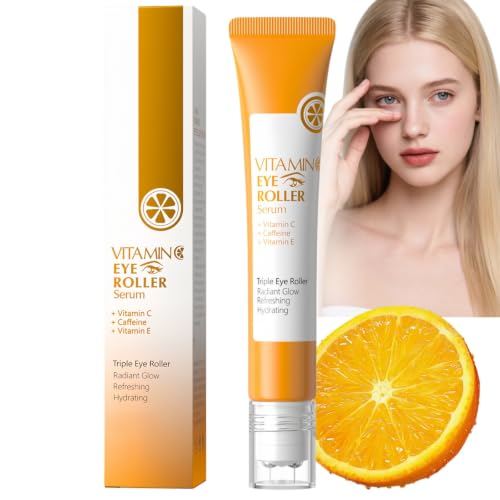 Image of Vitamin C Eye Roller Serum for Dark Circles & Puffiness,Eye Bag Remover