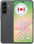 Samsung Galaxy A56, 128GB, Graphite (Unlocked, CAD Version & Warranty) - 6.7" Super AMOLED FHD+ Display, Awesome Intelligence, 120Hz Refresh, 4k@30fps, IP67 Water Resistance