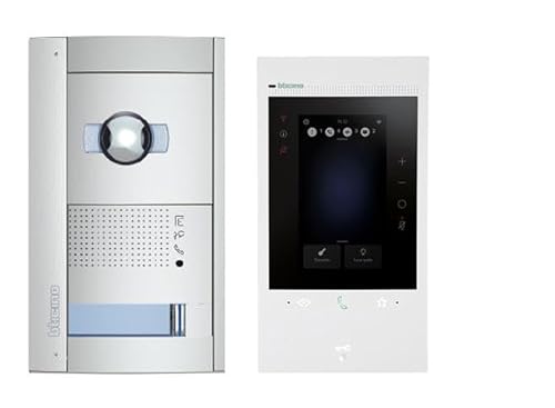 BTICINO, Flex‘ONE-Set Classe 300EOS with Netatmo + Sfera N&D, erste smarte Wi-Fi-Video-Innenstelle mit integrierter Alexa, 5-Touchscreen, App Home+Security, 2-Draht-Technik, 363919