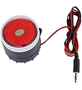 Mini Red Wired Horn Siren Sound Alarm System Warning Horn for Home Security Siren 120dB DC 12V