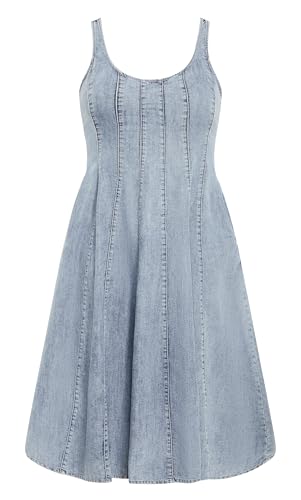 Image of City Chic Plus Size Dress, Lula Denim Dress