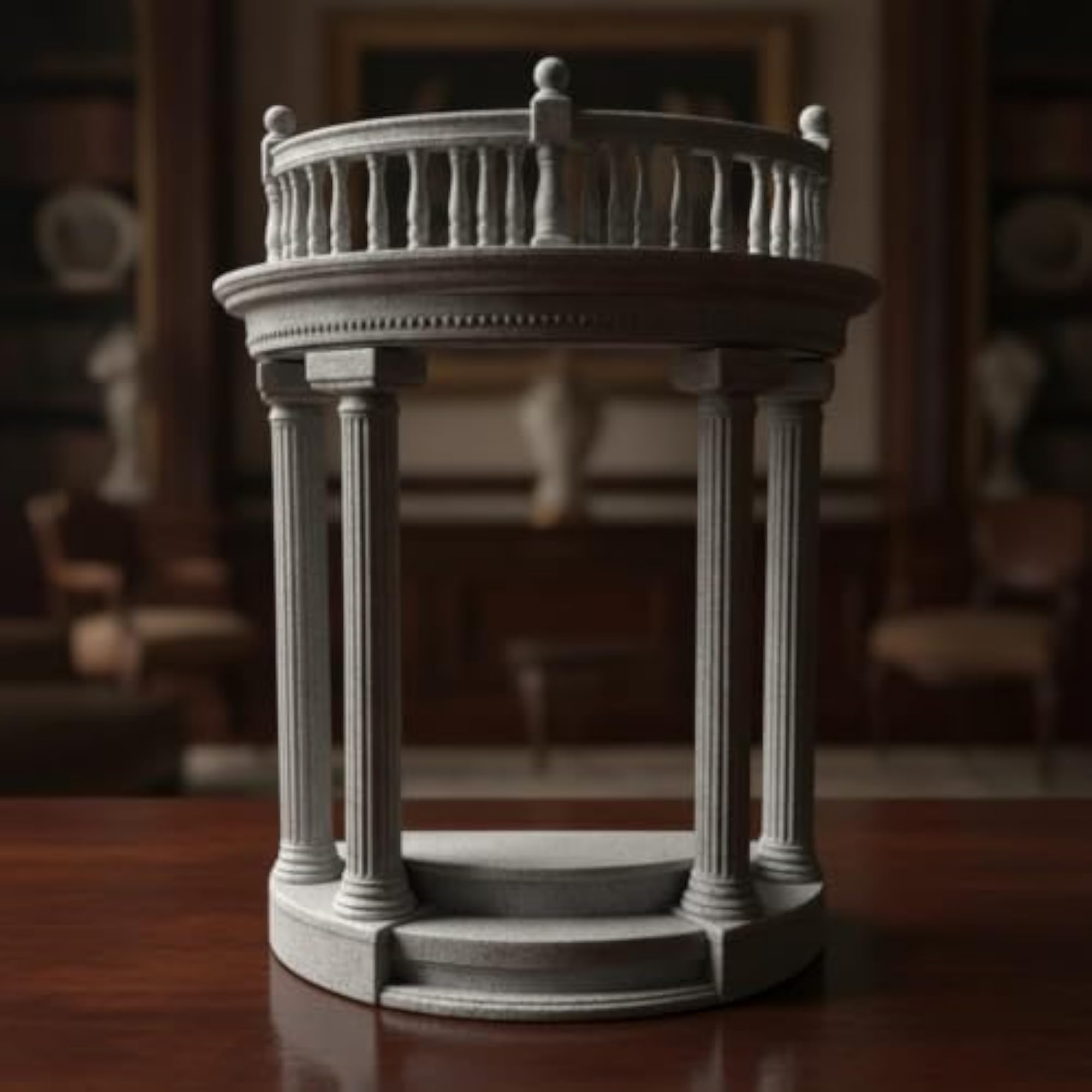 Marble-Like Roman Column Pedestal Display Stand