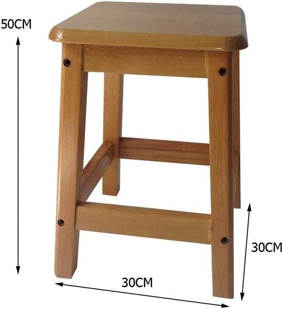 Taburete de madera multifunción OKUOKA J08P con acabado premium para el hogar 2