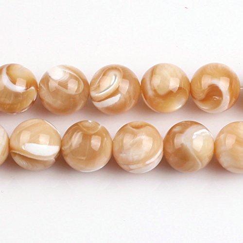 Perles Naturelles Coquillage – Boules 4,5 Mm X 20 Unités – Beis Crema – Abalorios