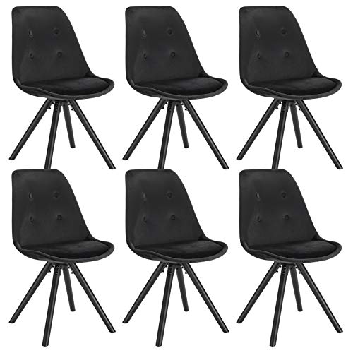 Sillas Comedor Pack 6 Terciopelo Marca WOLTU