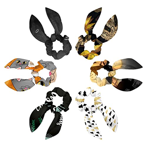 Chouchous pour cheveux avec ruban panda noir pour vos coiffures bohèmes