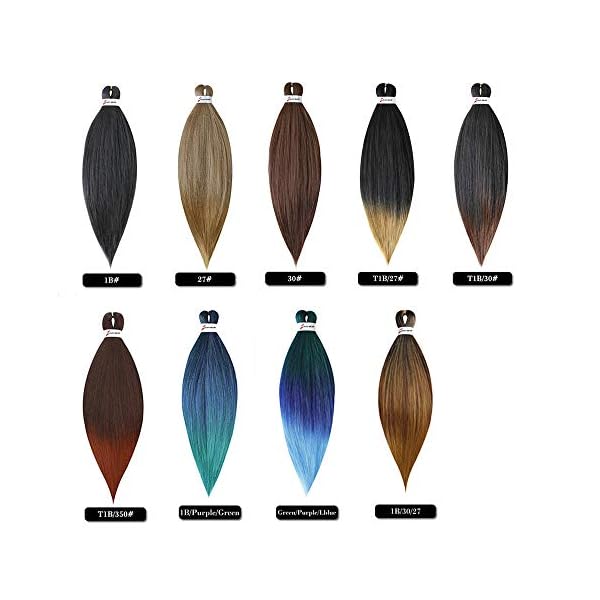 Pre-stretched-Braiding-Hair-Easy-Braid-6packs-Expression-Braiding-Hair-Box-Braids-Senegalese-Twist-Professional-Synthetic-Fiber-Crochet-Hair-Extensions-26-inch-T1B30 Pre-stretched Braiding Hair Easy Braid Professional Itch Free Synthetic Fiber Corchet Braids Yaki Texture Hair Extensions Braid Hair (26", 1B/30)