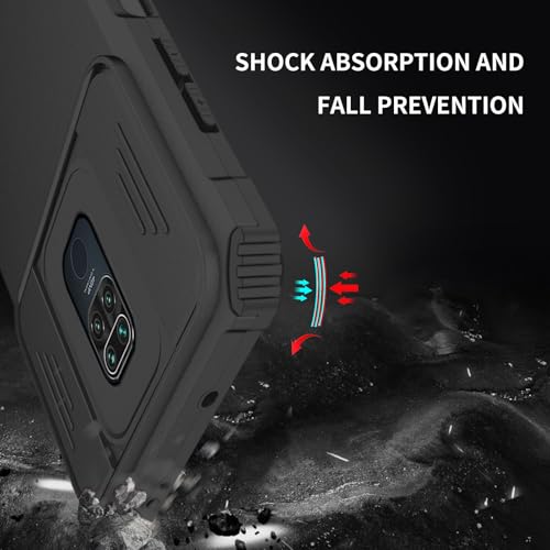 Coque Redmi Note 9 Cellules Souples Anti-Impact avec Protection d'Écran Intégrée