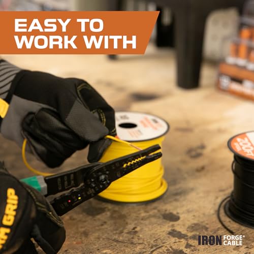 Iron Forge Cable 14 Gauge Primary Automotive Wire - 4 Roll Assortment Pack - 100 Ft of Copper Clad Aluminum Wire per Roll