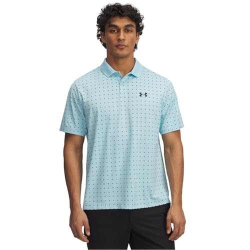 Under Armour Mens Perf 3.0 Printed Polo Midnight Navy L