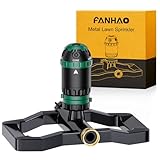 FANHAO Heavy Duty Gear Drive Lawn Sprinkler with Metal...