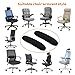 Ouligay 2 PCS Office Chair Armrest Covers Stretchable & Removable Office Chair Arm Covers Universal Desk Chairs Arm Cover Soft Velvet Armrest Protectors for Computer Gaming Chairs Black