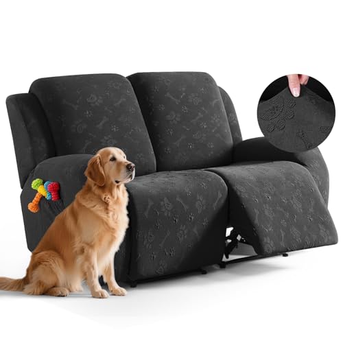 Ruaozz Loveseat Couch Covers, 6 Pieces Recliner Co...