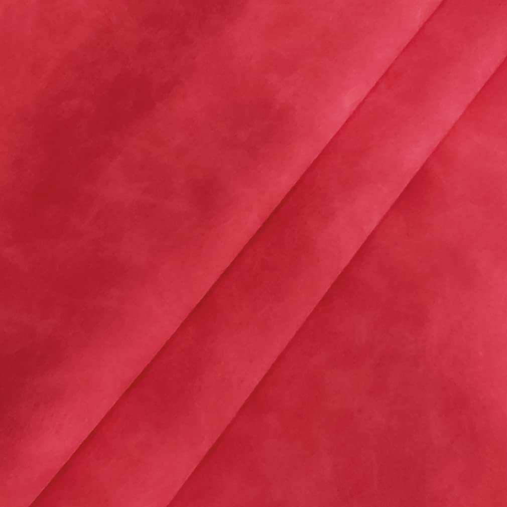 XHT Suede Faux Leather Fabric 30x135cm Waterproof Synthetic PU Leather for Earrings Pouches Hair Bows Making (Red) - Image 2