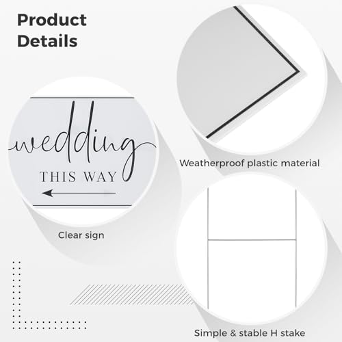 Panneaux de mariage fléchés pour orienter facilement - 5