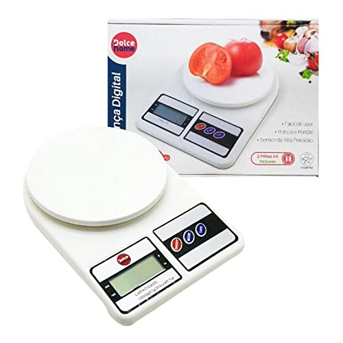Balança Eletrônica 5kg Para Cozinha De Plástico 2 Baterias Não Inclusa Dolce Home - D0183