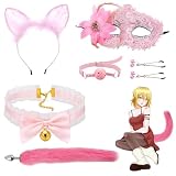 5 Pezzi Plug Anale Sex toys, Plug Analesex Kit con Coda di Volpe in Acciaio Inossidabile, SM Butt Plug Giocattoli Anali SM Sex Plug per Principianti e Cosplay Avanzato