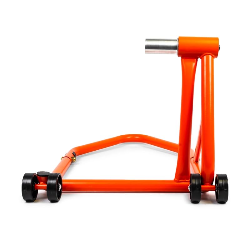 Béquille d'atelier Arriere monobras pour Levage Moto Triumph Tiger Sport Sprint Dayton 955 T595 Speed Triple 97-20/ KTM 1290 SP GT/R 14-23 en axe 27.5mm - Orange