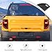 JWWY Taillight Taillamp Rear Light Lamp Cover Shell Trim for 2021-2024+ Ford Bronco Sport Exterior Accessories Blackened ABS 2PCS