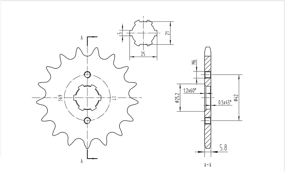 BikeMaster Front Sprockets 520 17T