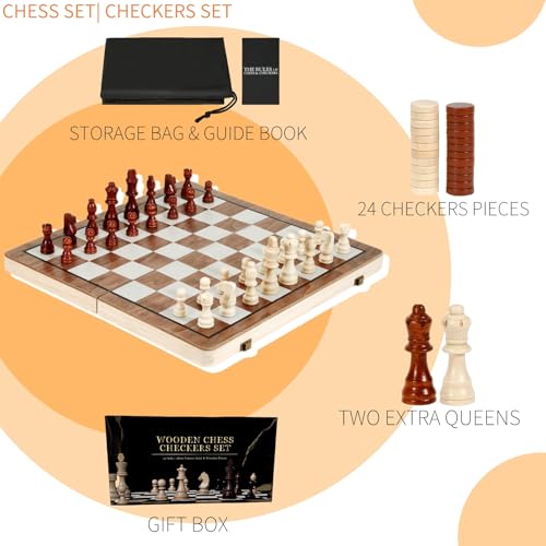 Set de Ajedrez Magnético Plegable de Madera 15" miniatura 7
