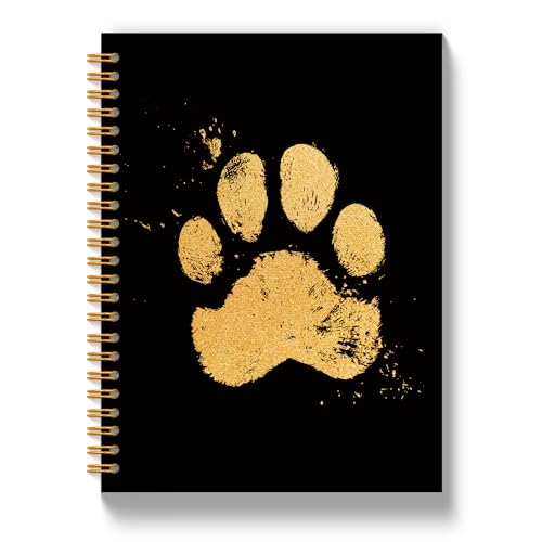 Paw Print Hardcover Spiral Notebook Journal