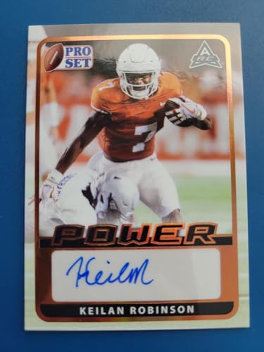 Keilan Robinson 2021 LEAF PRO SET POWER ROOKIE RC AUTO #BA-KR1 TEXAS LONGHORNS! - College Cards