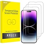 JETech Full Coverage Screen Protector for iPhone 14 Pro 6.1-Inch, 9H Tempered Glass Film Case-Friendly, HD Clear, 3-Pack