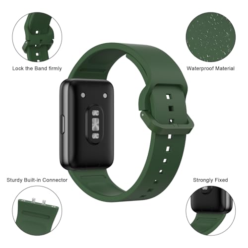 Image of Tobfit Strap Compatible for Samsung Galaxy Fit 3 (Watch Not Included), Flexible Premium Adjustable Watch Band for Galaxy Fit3 2024 SM-R390 Men & Women