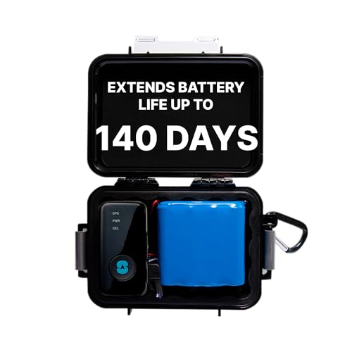 Spy Tec GPS Tracker with Up to 140 Day Extended Weatherproof Heavy Duty Magnetic Battery Case for Cars, Trucks, Business Vehicles - Unlimited US & Worldwide Real-Time Tracking App - Plan Nee